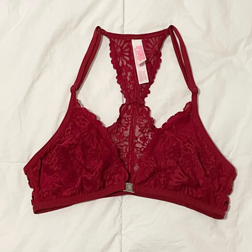 VS PINK | Red Racerback Strappy Bralette